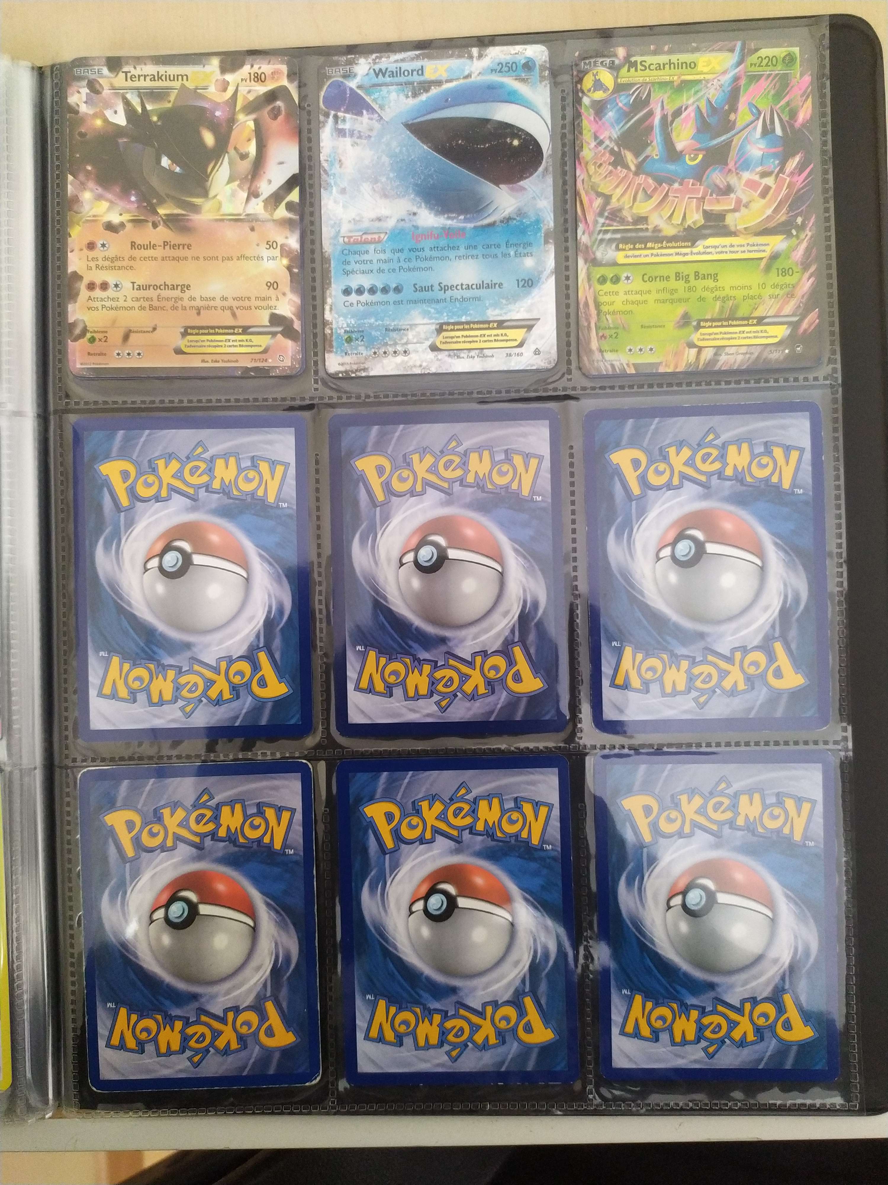 j'achète un classeur rempli de cartes pokemon rare à 20€ en vide