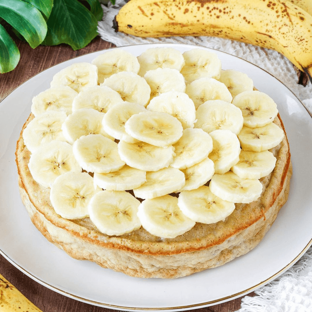 Fondant à la banane & aux pépites de chocolat 🍌 