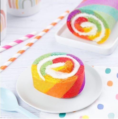 Gâteau roulé multi-colore U9qb