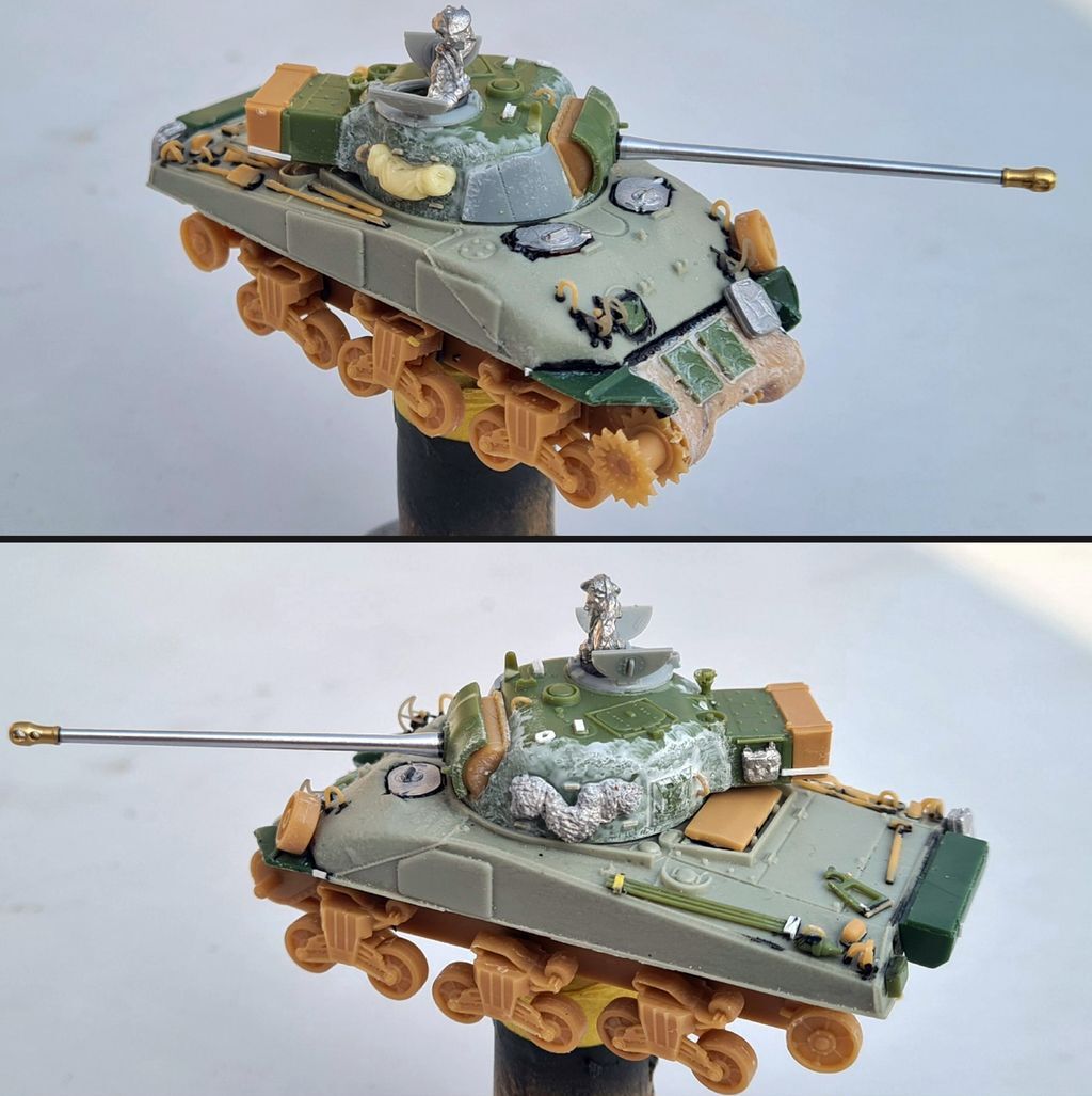 Montage parallèle : M4A4 / Firefly Ic hybrid  Heller Airfix Tr9m