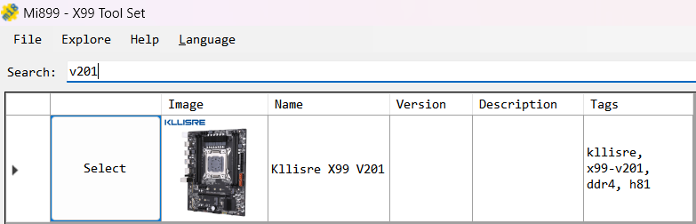 BIOS KLLISRE V201