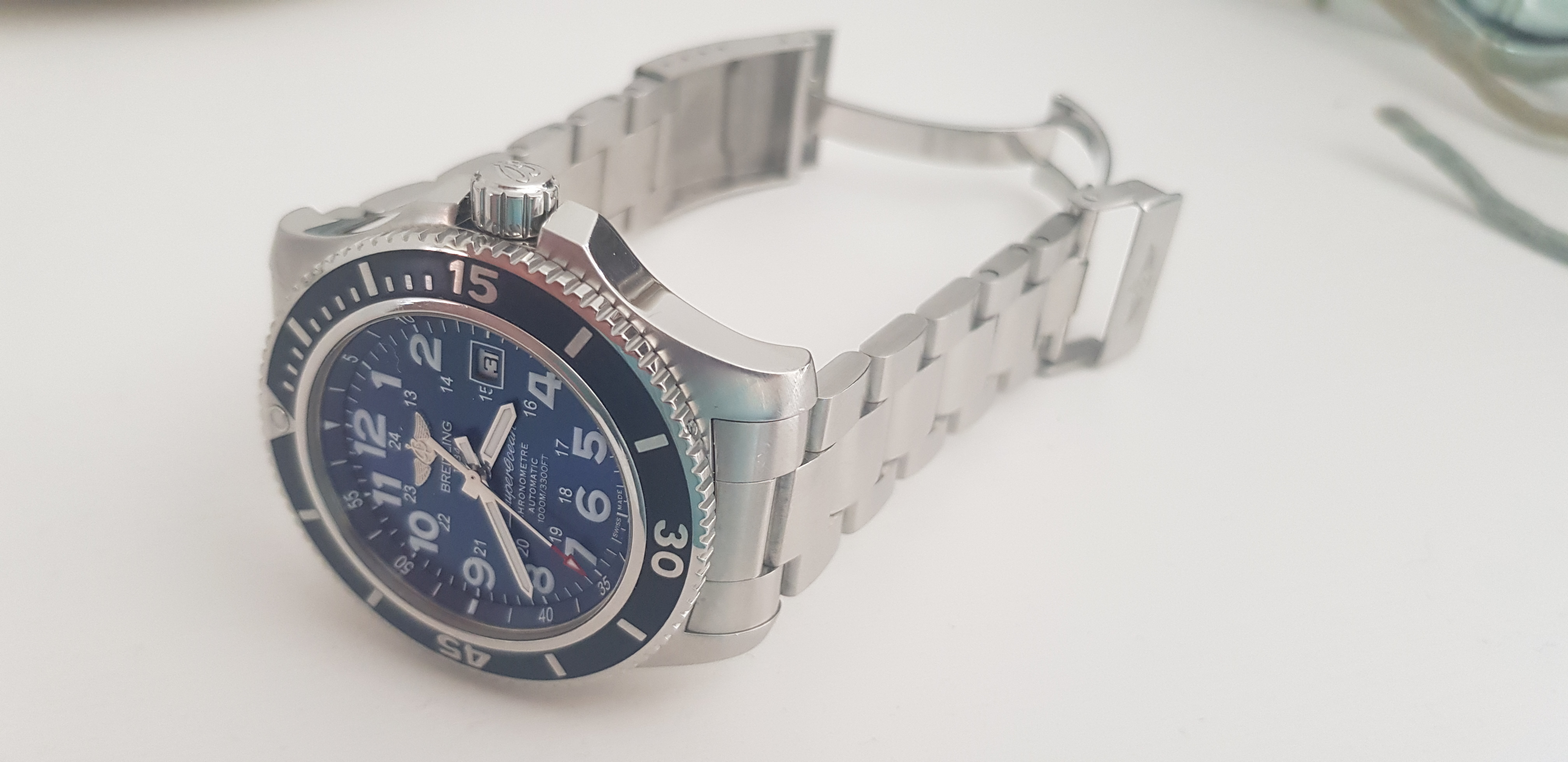 Bracelet acier SUPEROCEAN, pas confortable et surtout pas l'été ! O0u5