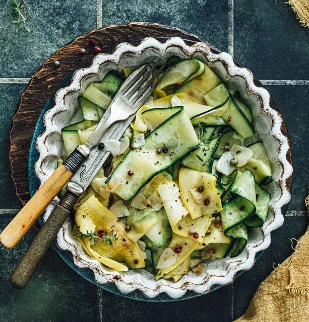 Courgettes sautées à la poêle Euvi