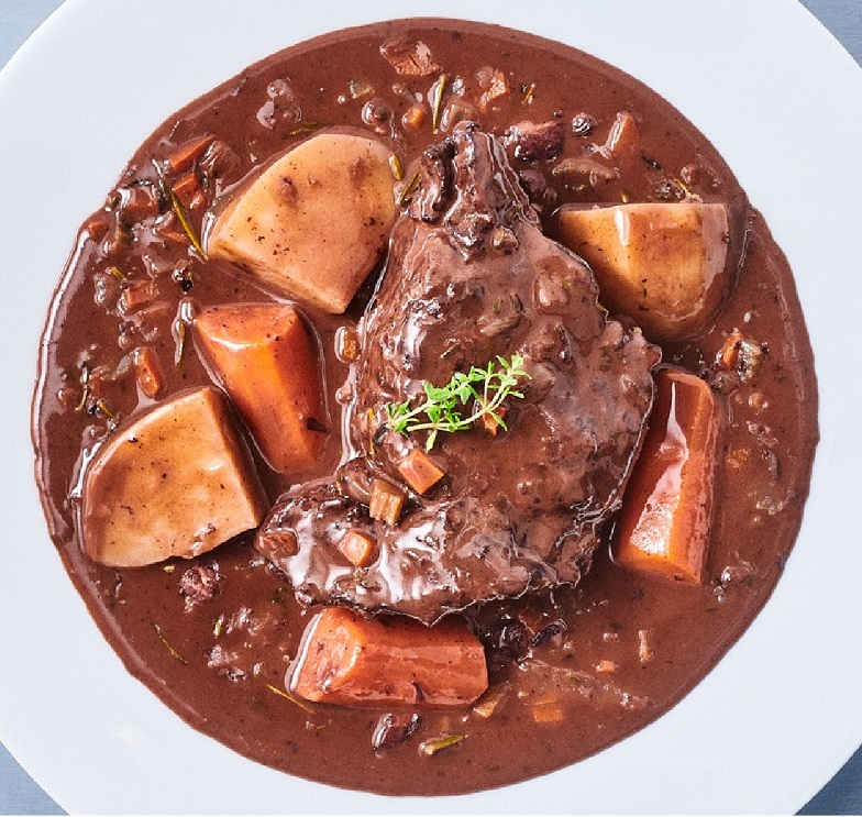 Bourguignon de joue de bœuf au miel et chocolat Yxye