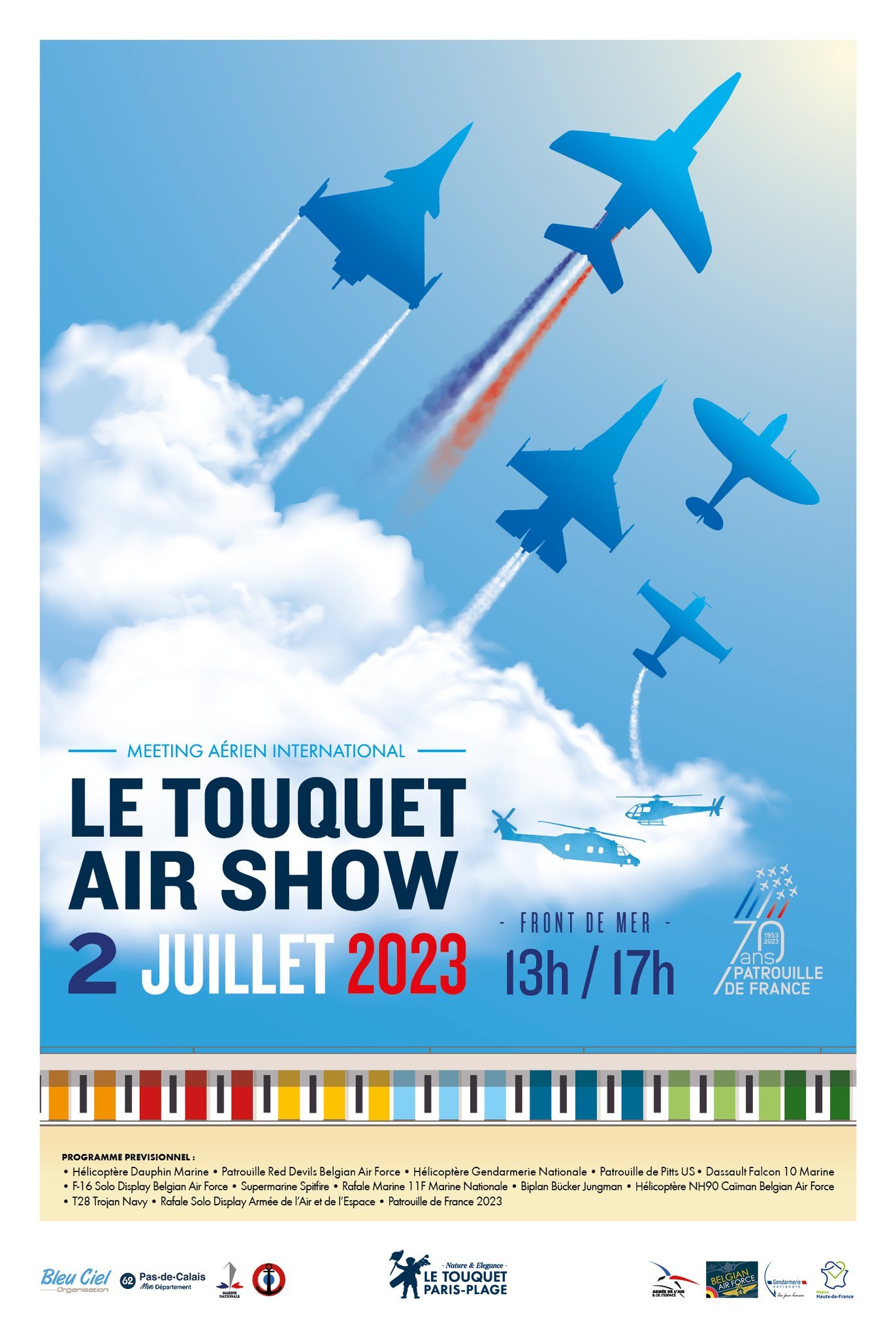 paris - Meeting Aérien international - Le Touquet Paris-Plage le 02 juillet 2023 6l3g