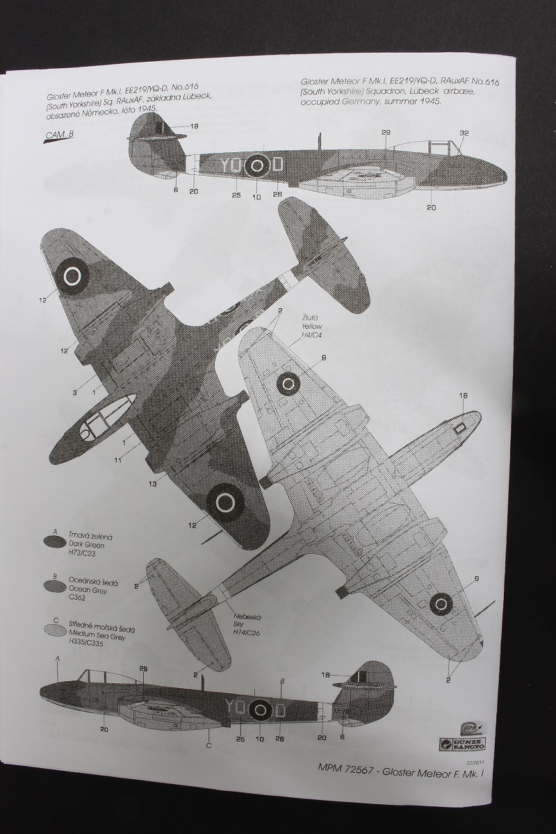 [DRAGON] 1/72 - GLOSTER METEOR Mk.I  (pulsion subite...) 0bjp