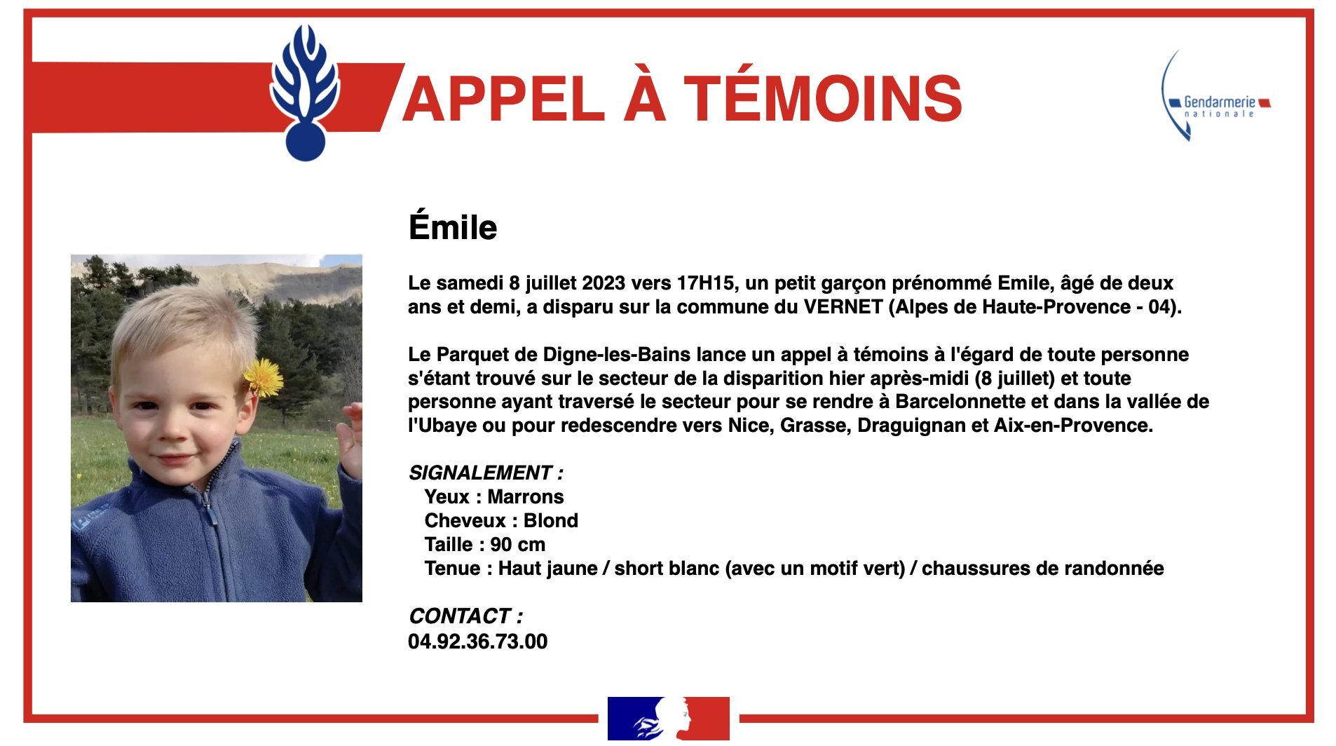 Prions pour le petit Emile 8erv