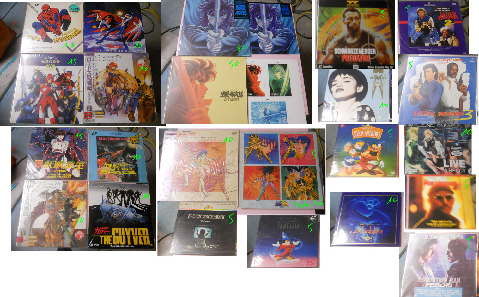 [V/ECH] Collection lego, laserdiscs manga et autres, motu 200x, rocklords, secret wars, picsous géant, mickey, etc 5gcr