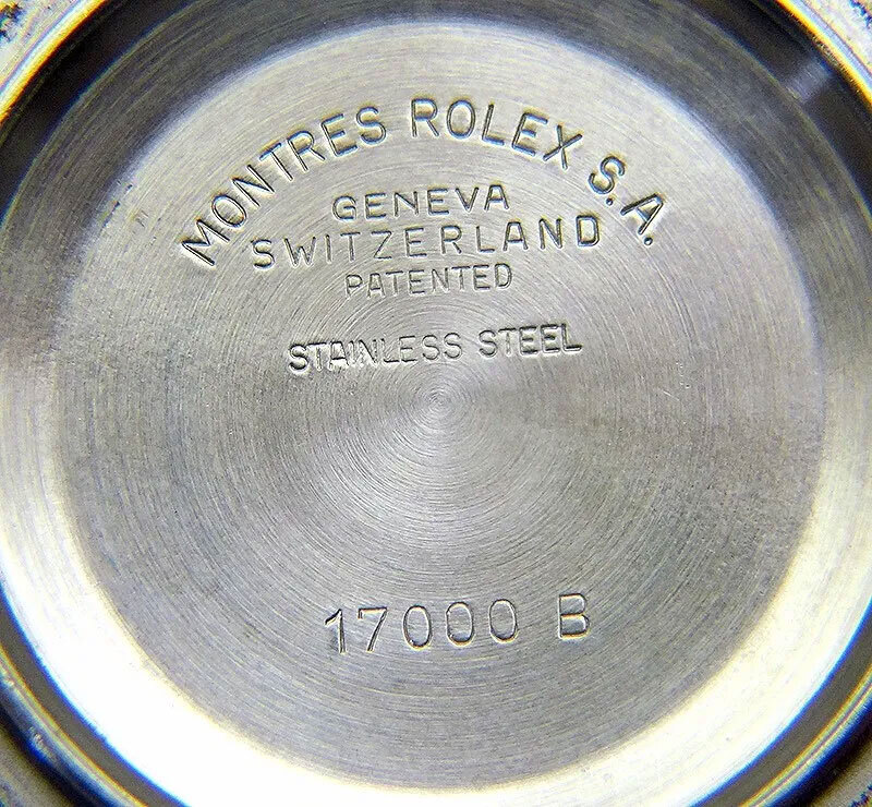 Oysterquartz, fond externe gravure rolex Woks