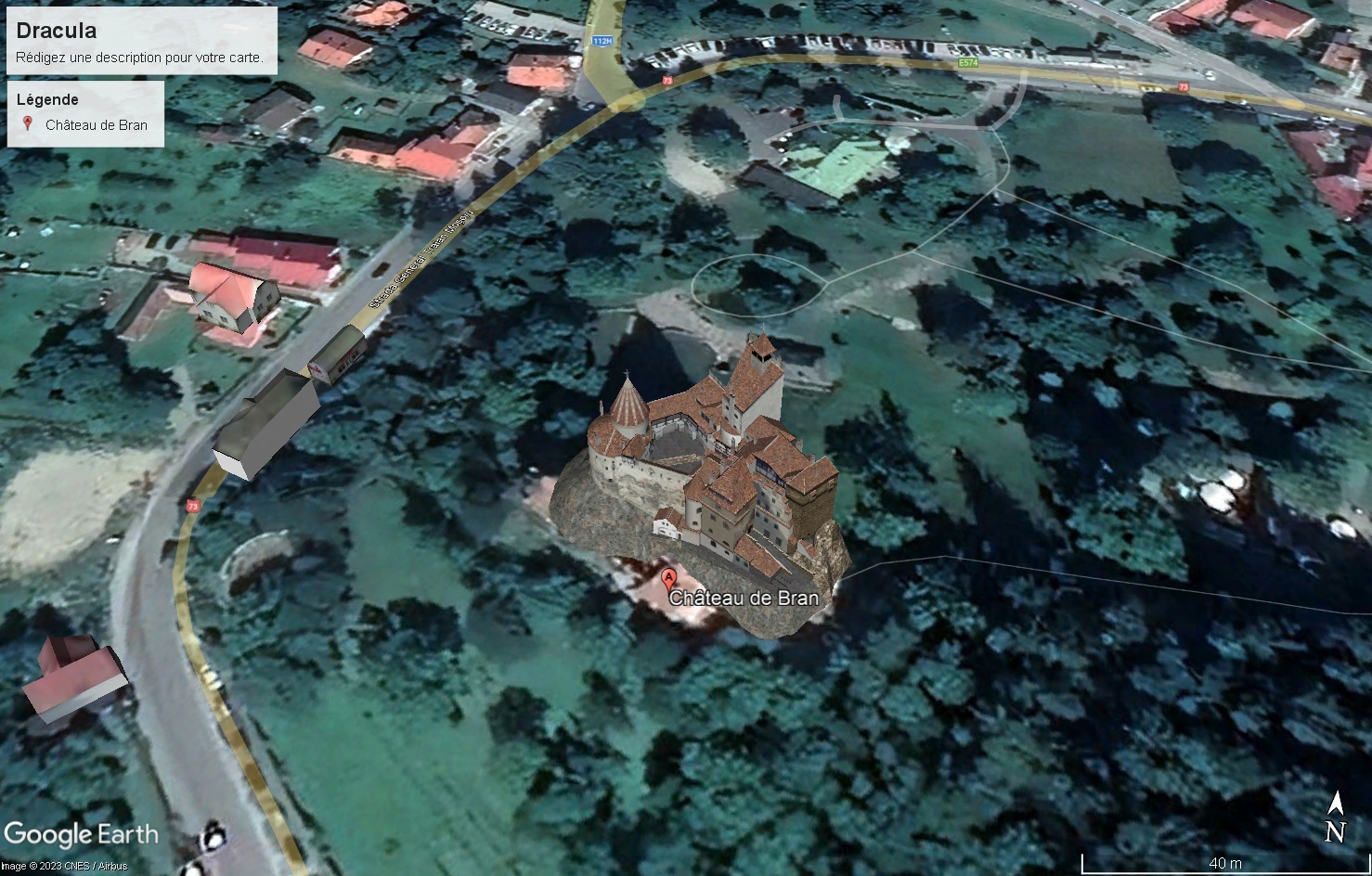Les châteaux de Dracula repérés dans Google Earth Idsa
