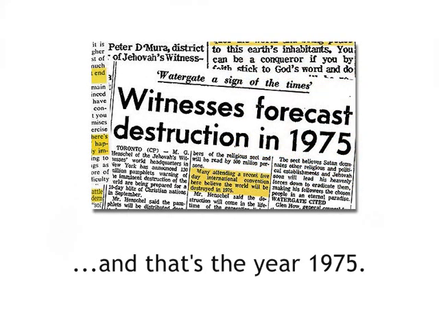 La Watchtower nie encore avoir annoncé la fin du monde en 1975 - Page 3 2zfy