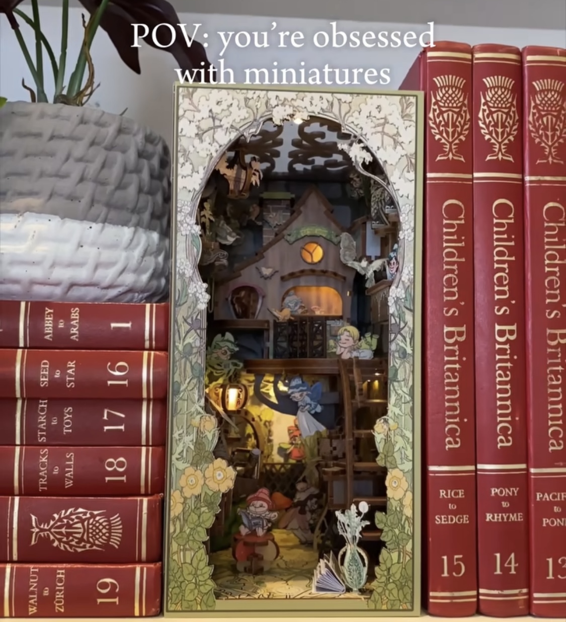 mini maquettes « book nooks » pour bibliothèques : IS LIRE - CREA-ART