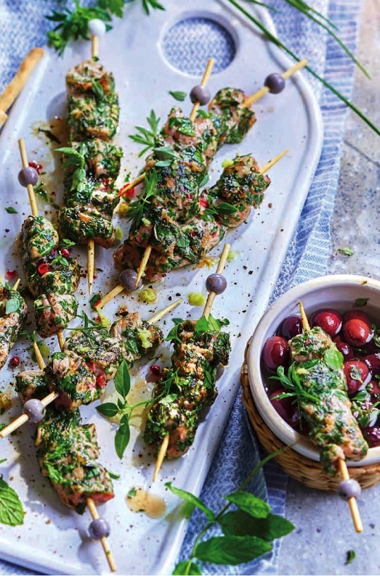 Brochettes de veau aux herbes 80de