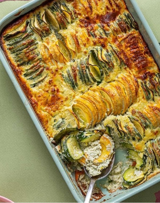 Gratin courgettes/bleu de gex Jpir