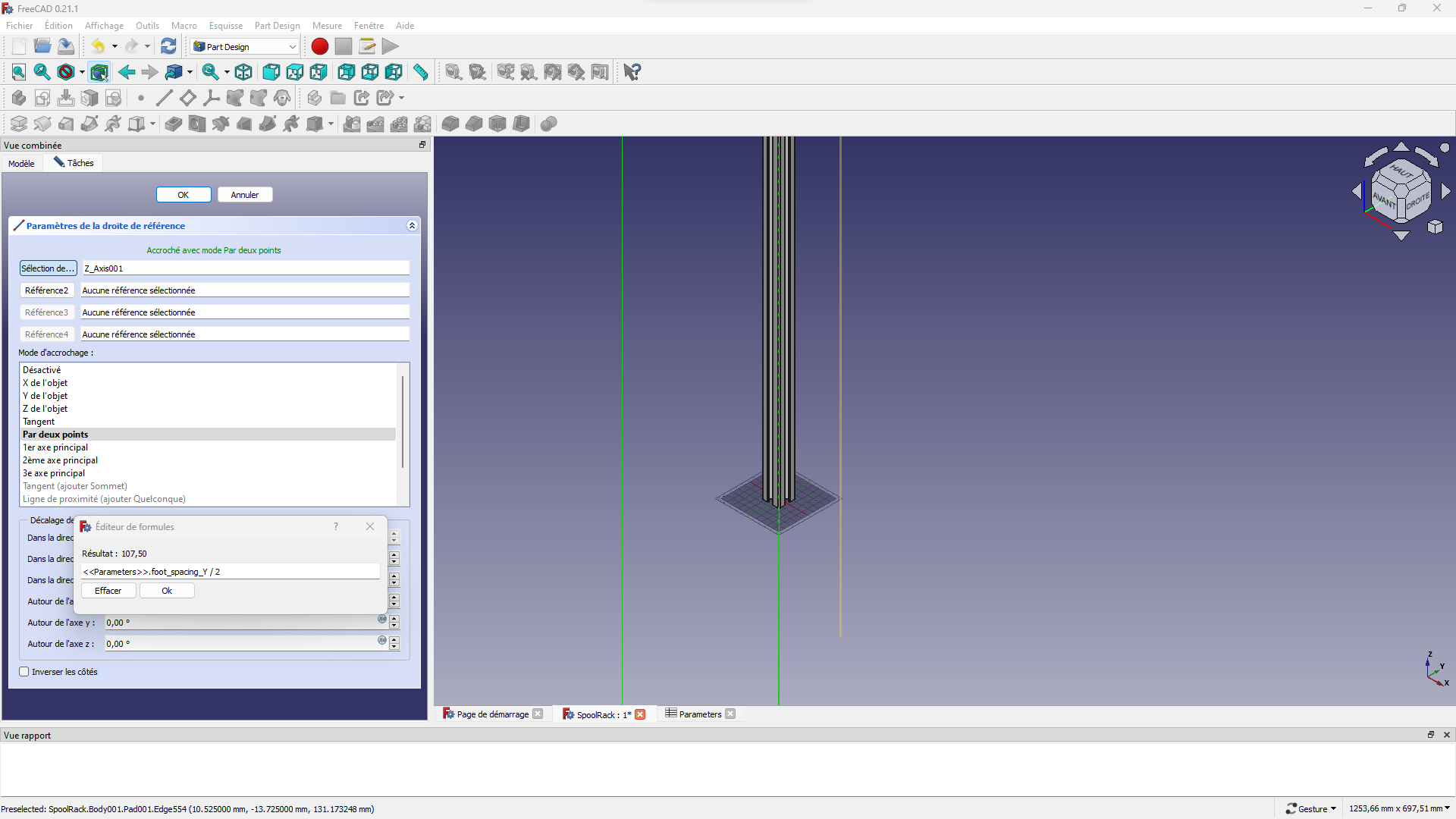 Fully parametric rack issue - FreeCAD Forum