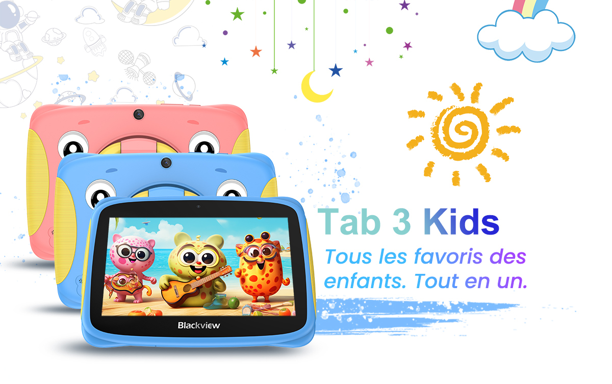 Tablette tactile Blackview Tab 3 Kids Tablette Enfants Android 13