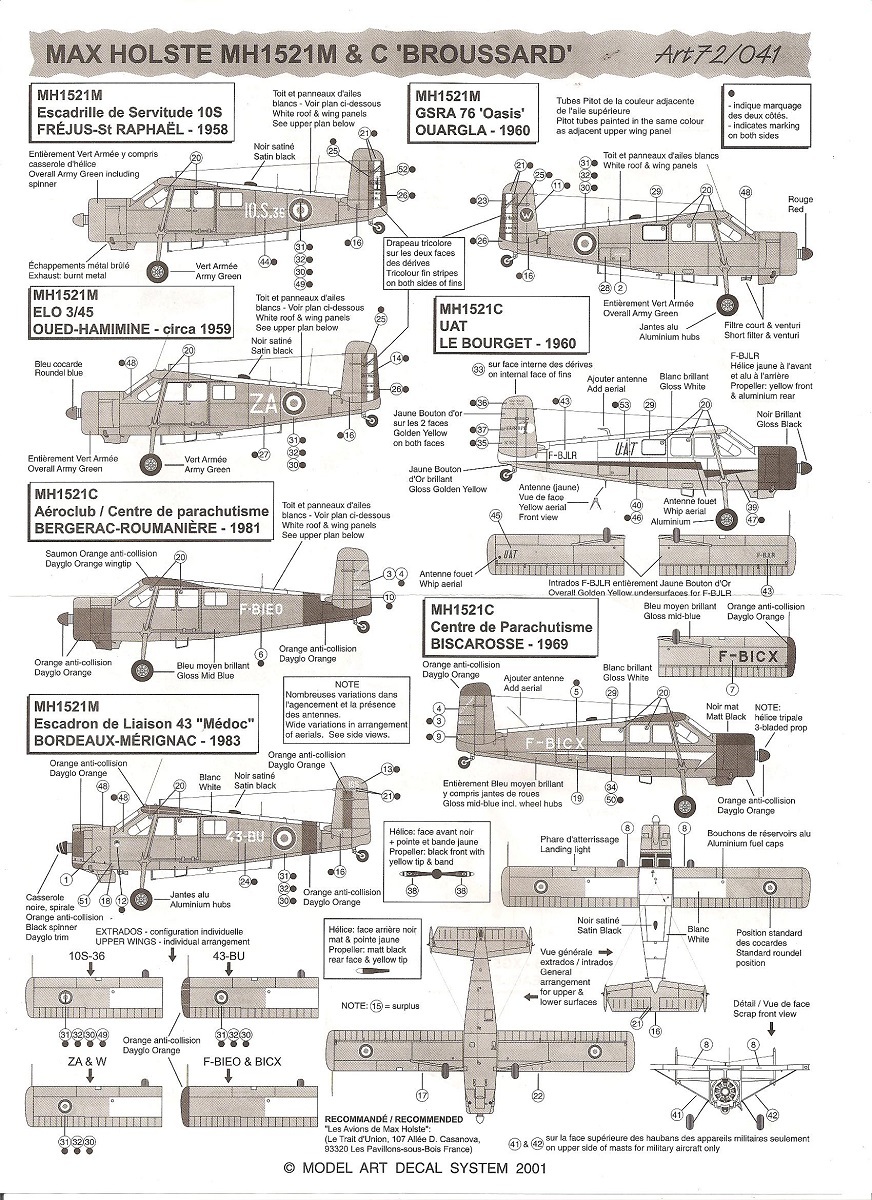 [Concours"Souriez, vous êtes filmés!"] [Model Art] Max-Holste MH-1521M Broussard  1/72 par Régis Biaux 6b7m