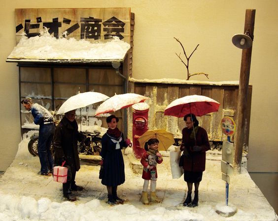 Dioramas de Takuji Yamada : scènes de vie Bnj0