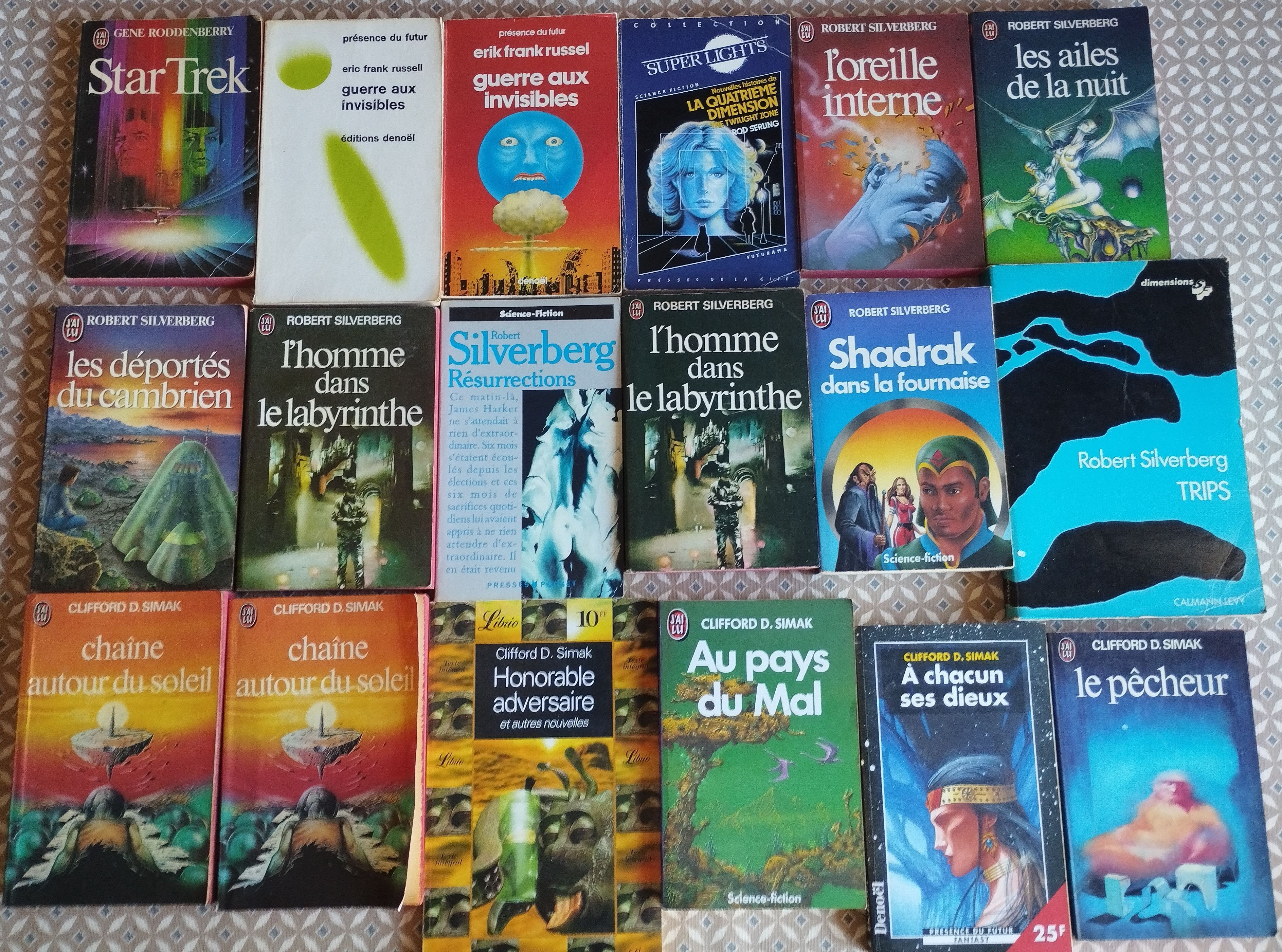 Livres de SCIENCE fICTION en direct de la malle sous l'escalier Wjlb