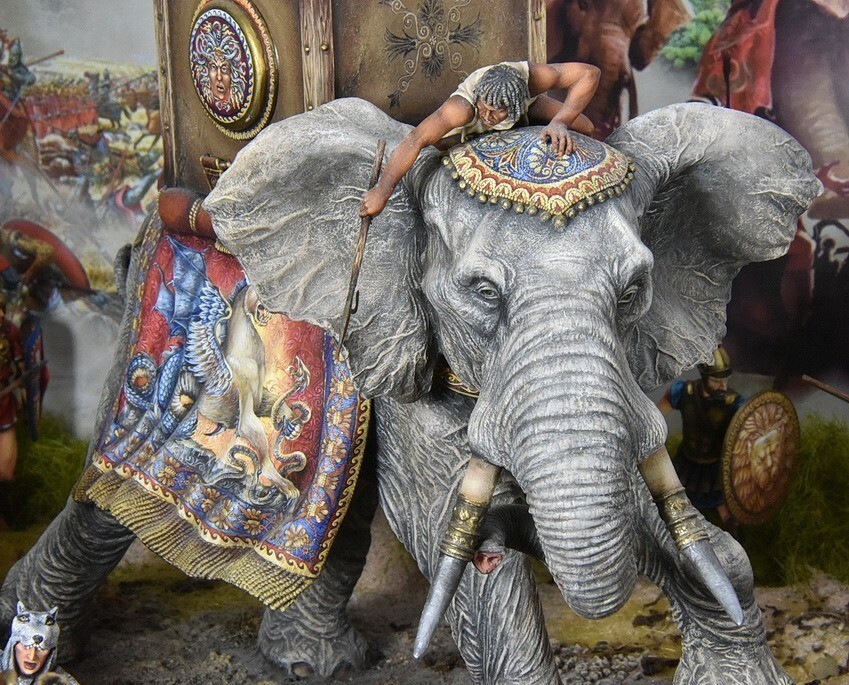 Les Eléphants D'Hannibal Diorama 54mm  9eq2