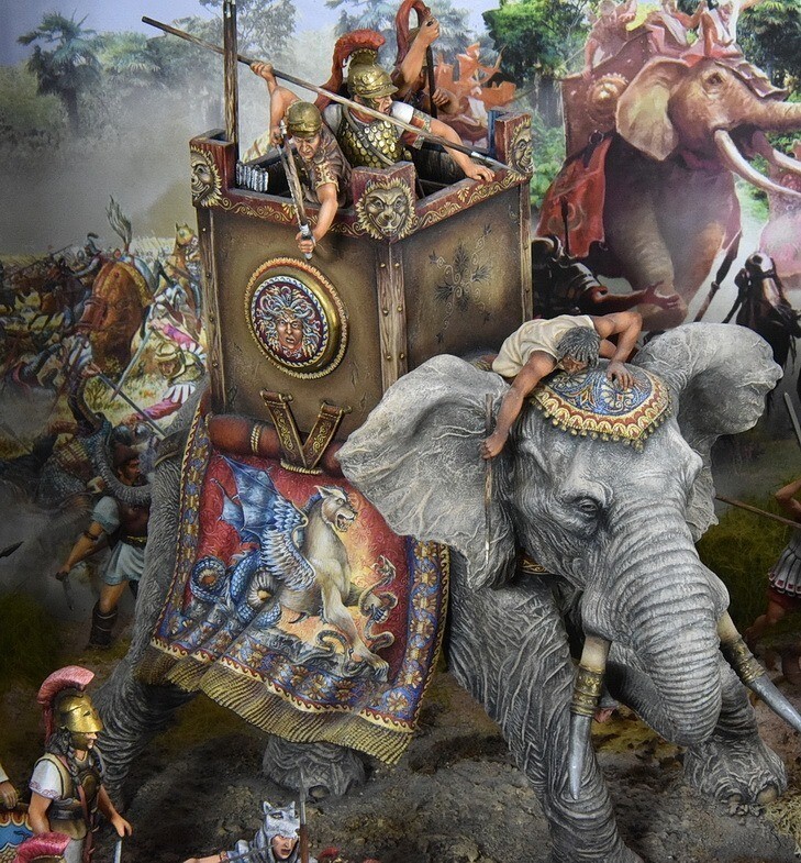 Les Eléphants D'Hannibal Diorama 54mm  Emso
