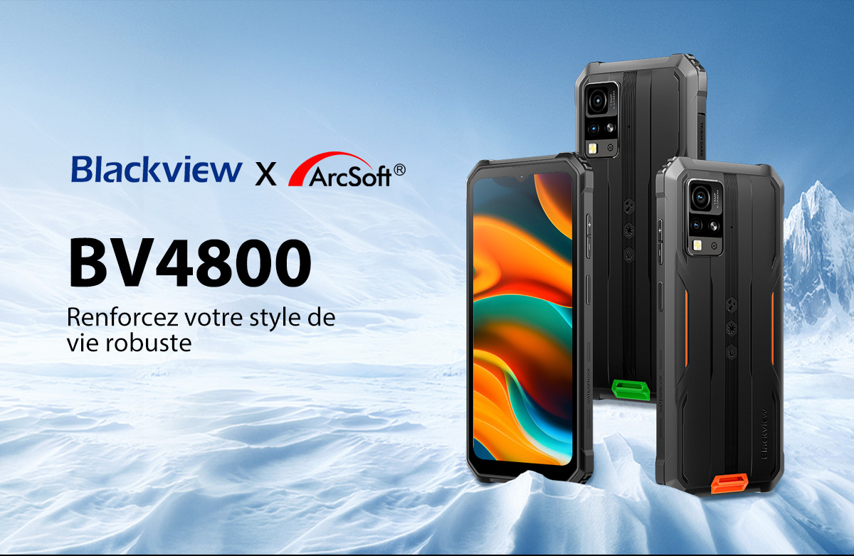 Blackview BV4800 PRO Smartphone Rugged IP68, 12GB RAM+128GB ROM, Batteria 5180mAh, Display 120Hz, Android 14, Arancione