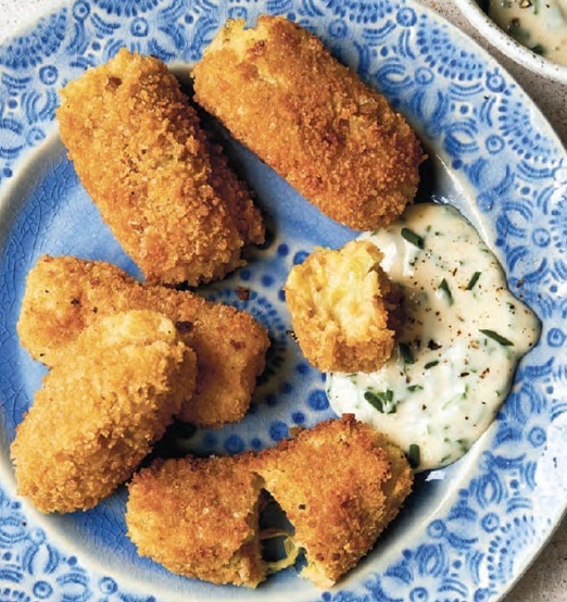 Croquettes poireaux/pommes de terre Sb8k