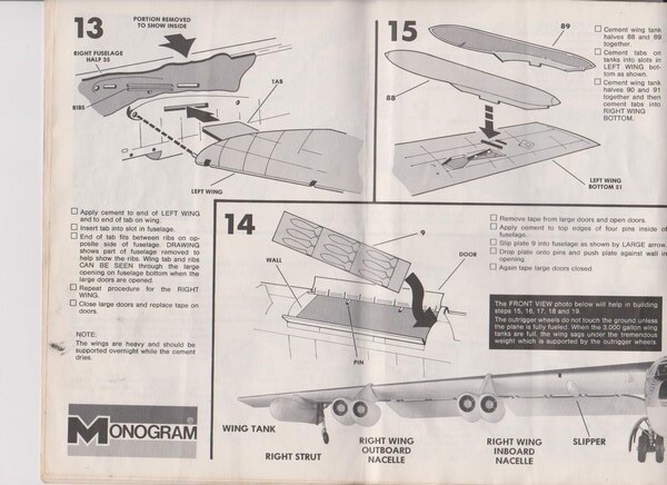 1/72 - BOEING B52 - MONOGRAM - OUVRE BOITE  25fb