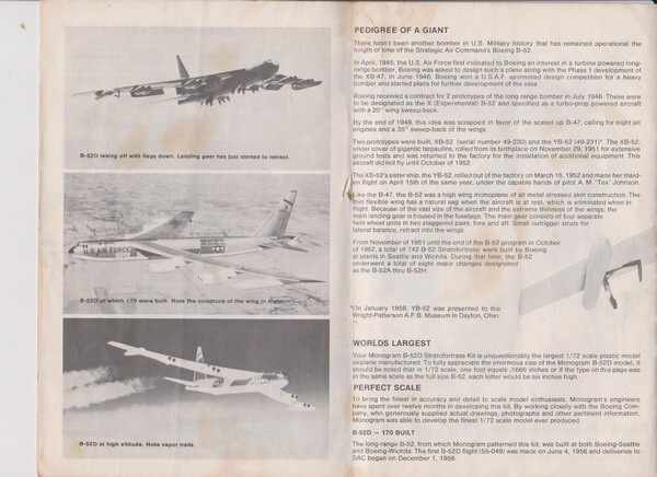 1/72 - BOEING B52 - MONOGRAM - OUVRE BOITE  Kgr4