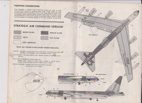 1/72 - BOEING B52 - MONOGRAM - OUVRE BOITE  R50m