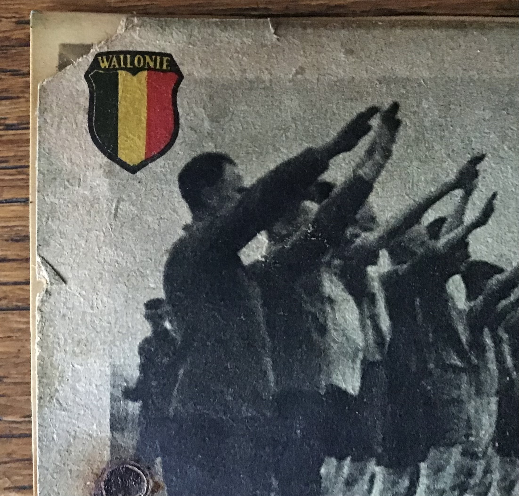 Carte postale ss Brigade d’assaut Wallonie V1gm