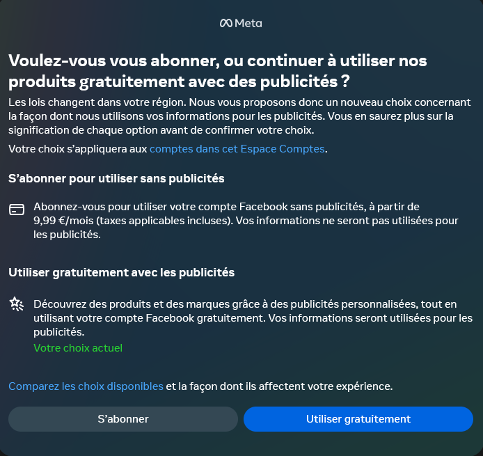 publicités sur Facebook et autres Dx43