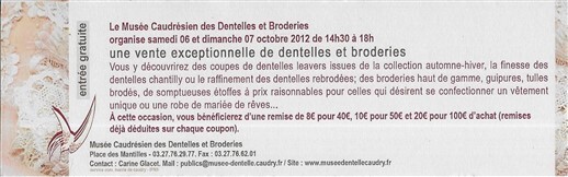Musée des dentelles et broderies de Caudry (59) Vbcv