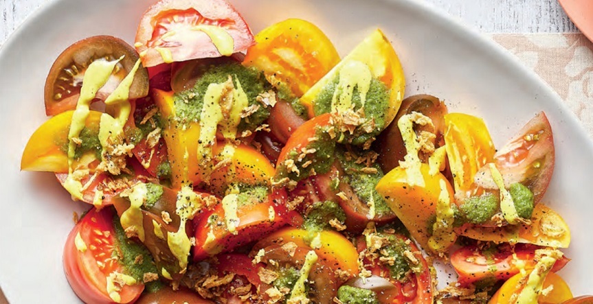 Salade tomates/cari/gingembre Qvy6