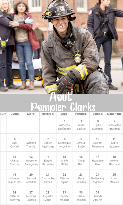 Calendrier des pompiers 2024 5k8l