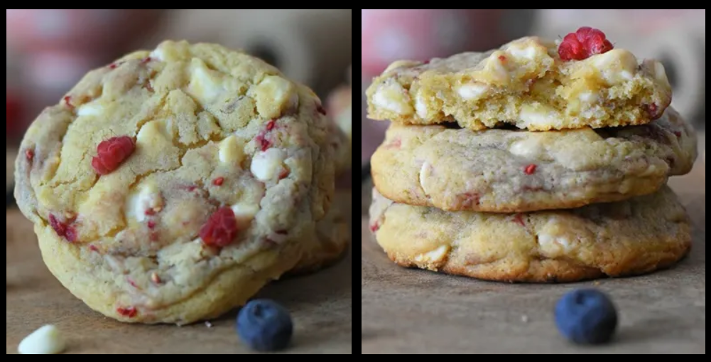 Cookies chocolat blanc/framboises/citron B1m9