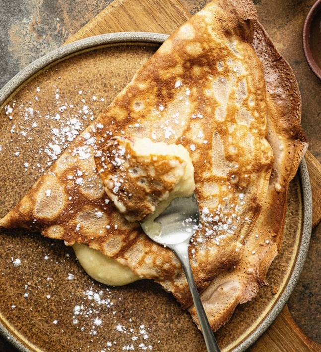 Crêpes à la châtaigne, frangipane à la crème de marrons E9yt