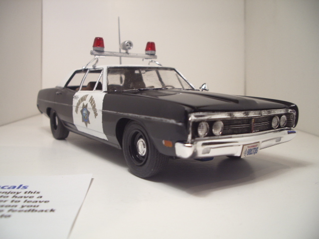 Ford Galaxie voiture de police de chez amt au 1/25. Aupf