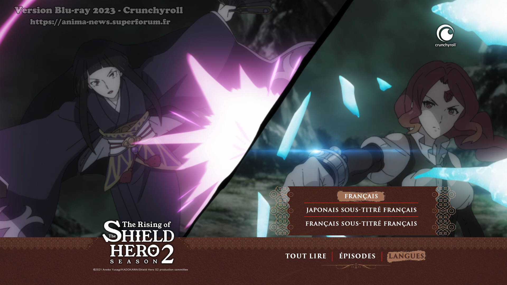 Review Blu-ray - The Rising of the Shield Hero saison 2 - Crunchyroll N7rn