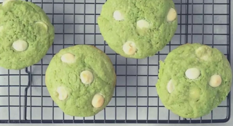 Cookies matcha/chocolat blanc  Lqgj