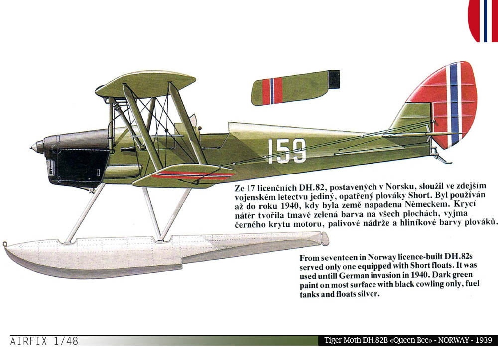 [Airfix] 1/48 - De Havilland  DH.82-B Tiger Moth "Queen Bee" - Norvégien sur flotteurs  1n6l