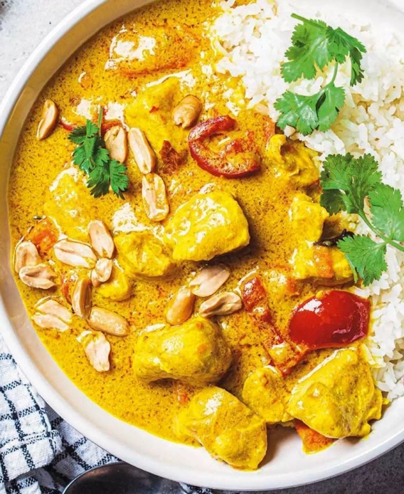 Curry de poulet/gingembre/cacahuètes 3wcx