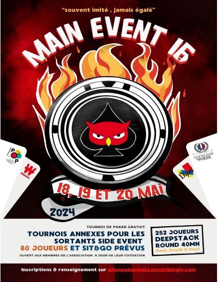 ME16 Dijon poker les 18, 19 et 20 mai 2024 6tyw