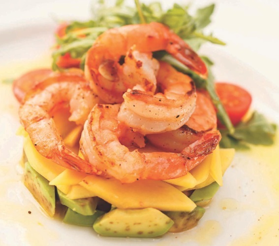 Salade crevettes/tomates/avocat 75p0