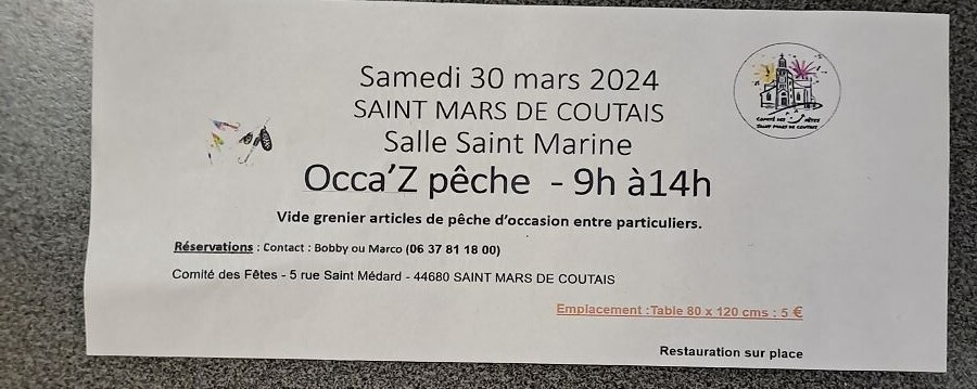 Occa' Z pêche St mars de coutais (44) samedi 30 mars 2024 Lsoh