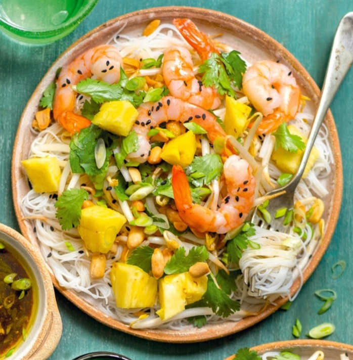 Salade crevettes/ananas Ioms