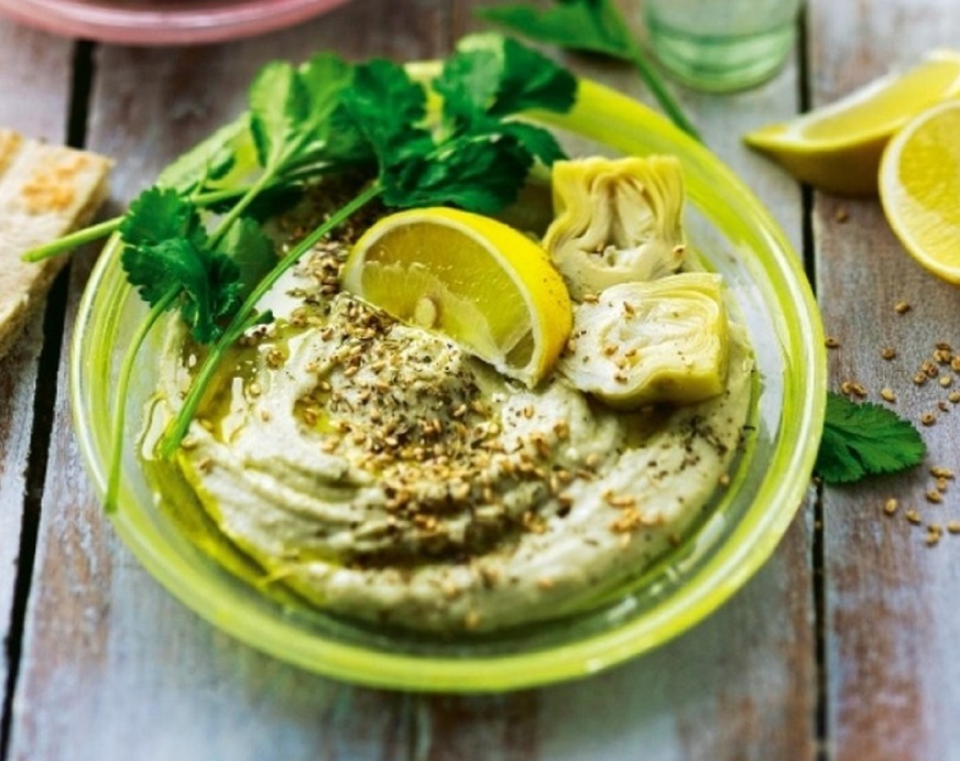 Houmous d'artichauts Rwuk