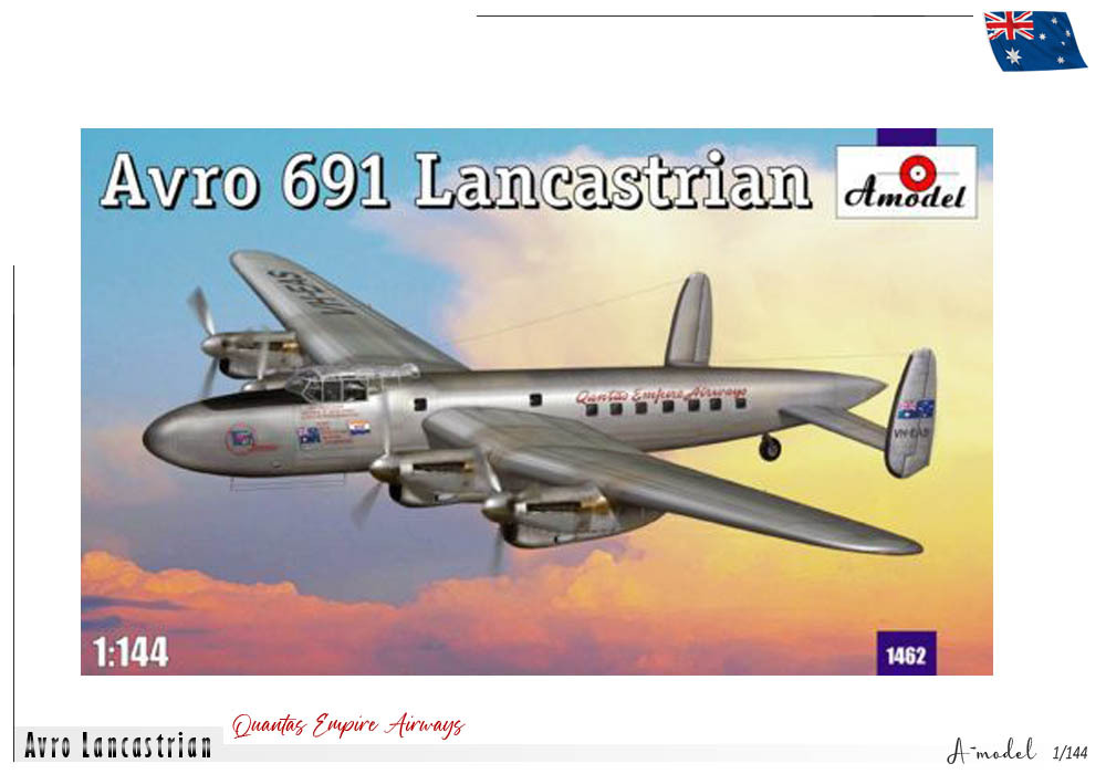 (GB multi moteurs) [A-Model] AVRO LANCASTRIAN  Quantas Empire Airways - 1/144  Wtli