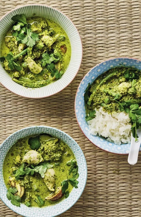 Curry vert thaï au poulet C8ov