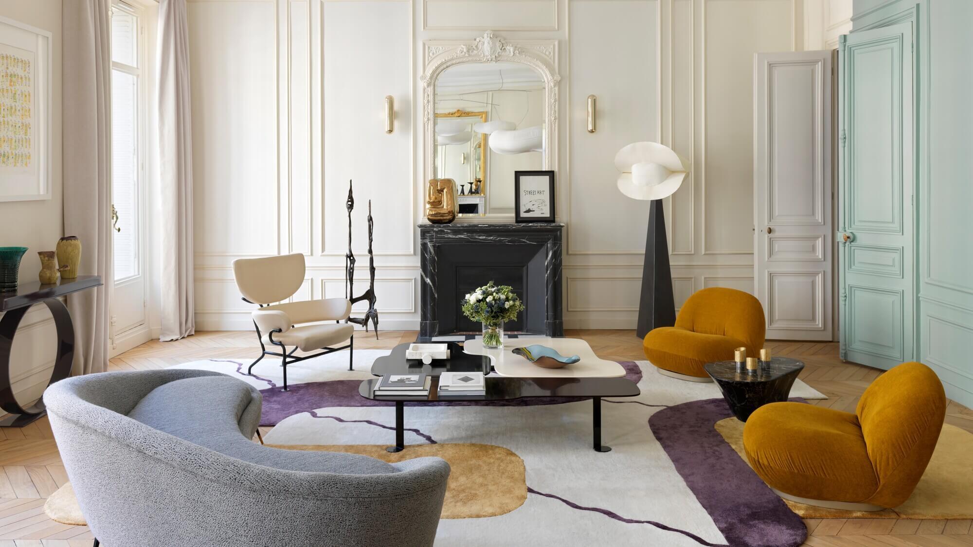 Paris Apartment Living Room Interior Design